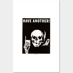 HAVE ANOTHER! SURE DEATH CIGARETTES Anti Smoking Advertisement Posters and Art